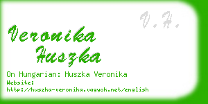 veronika huszka business card